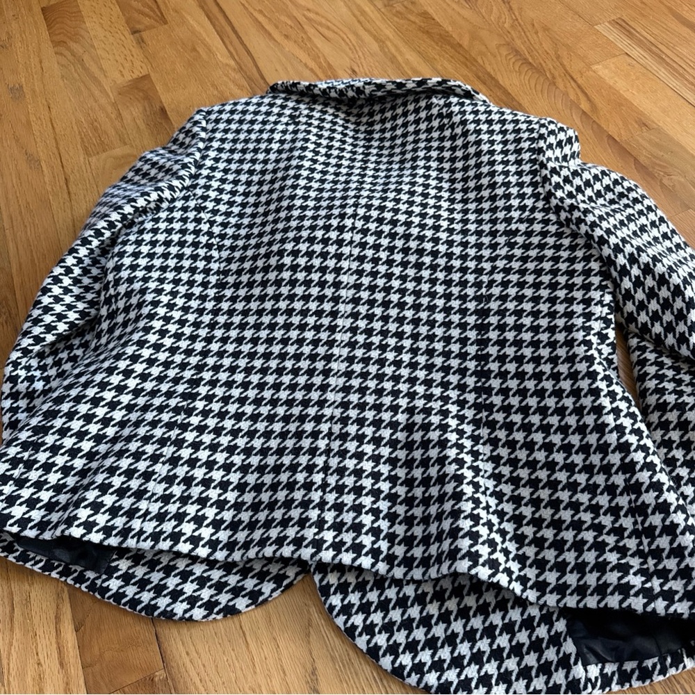 PENDLETON wool blazer, Houndstooth, Virgin & Lambs Wool, Size 12 EUC Classic - Picture 8 of 9